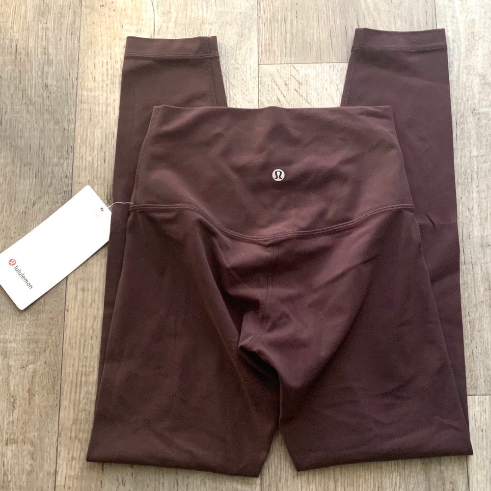 SOLD Lululemon align 7/8 black satin - Picture 4 of 7